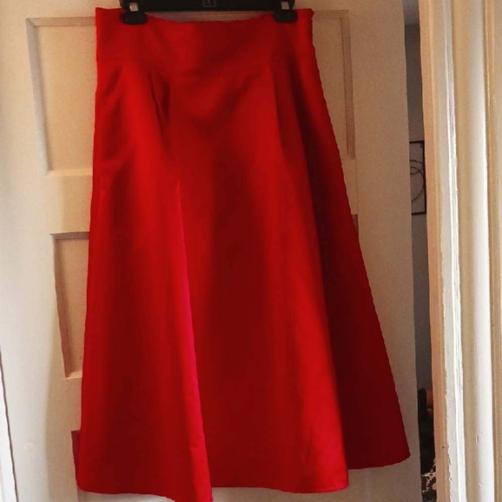 Elegant Red Women's Skirt